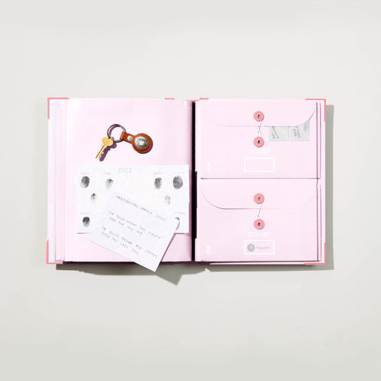 In Case I Go Missing Binder - Pink banner