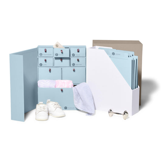 Baby Deluxe Keepsake Box - Blue banner