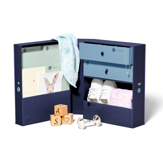 Baby Vault Keepsake Box - Blue banner