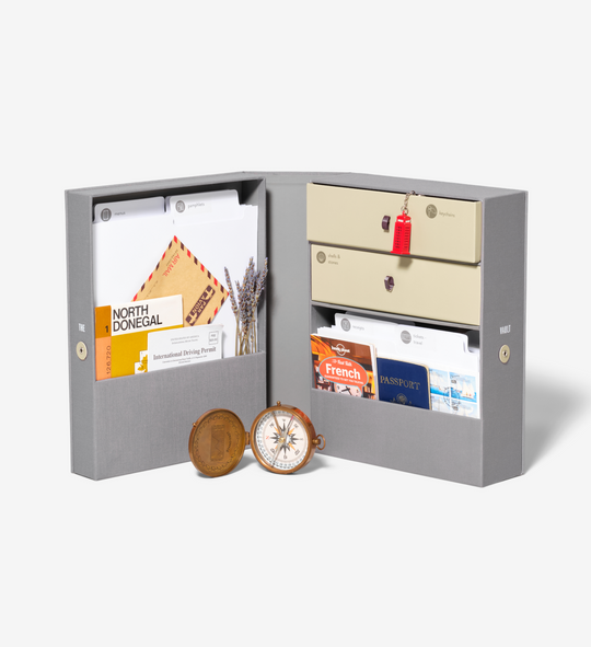 Travel Vault Keepsake Box - Slate banner